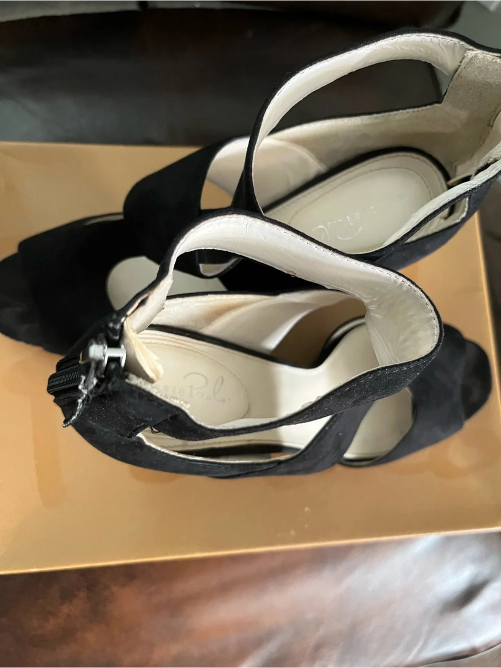 Studio Paolo Metallic Gold Platform Shoes (Gold)